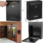 Key Lock Mailboxes for Outside, Locking Wall Mount Mailbox, Security Key Drop Bo