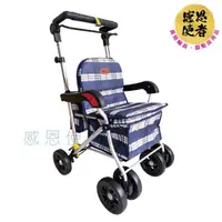在飛比找momo購物網優惠-【感恩使者】散步購物車-海藍號 台灣製 ZHTW2210 可