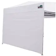 USA Instant Canopy SunWall Tent Sidewalls for 10x10 Pop Up Canopy 10X10 White