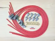 42" MSD 8.5mm Universal Unassembled 90 Degree Spark Plug Boots RED DIY v8