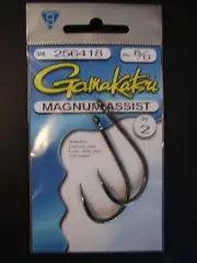 Gamakatsu Magnum Assist Hook size 8/0 qty 2 hooks per pack model 256418