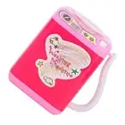(Rose Red)Mini Simulation Washing Machine Electric Make Up Brush Washing