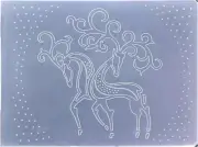 Merry Christmas Snowfall Deer Background Plastic Embossing Folders for Card Maki