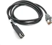 Fit for Subaru Custom 4PIN Plug Adapter to Standard USB Interface Line Extension Lead for Suzuki Car Aux Audio Input Media Data Wire(Male 4 Pin)
