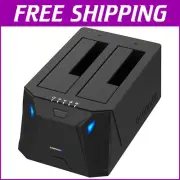 High-Speed USB 3.0 External Dock for 2.5/3.5 HDDs - Offline Cloning Up to 60Mbps