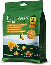PROILGRUBS Mealworms 2LB(907G), Nutritious High Protein Meal for Chickens and Birds