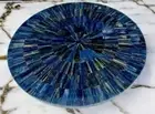 36" Blue Tiger Eye Table Top / Tiger eye Marble Dining Table Top