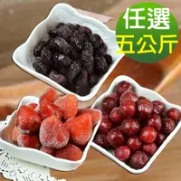 在飛比找PChome24h購物優惠-【幸美生技】5公斤超值任選 進口鮮凍莓果 草莓/桑椹/紅櫻桃