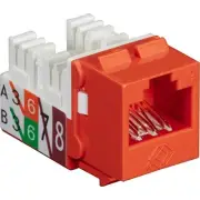 Black Box GigaTrue2 CAT6 Keystone Jack - Unshielded, 110 Punchdown Type, TAA,