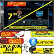 03-06 JEEP WRANGLER BLUETOOTH USB SD AUX CAR RADIO STEREO W/ OPT. SIRIUSXM