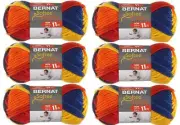 Softee Chunky Ombre Yarn 6-Pack School Yard 161129-29134