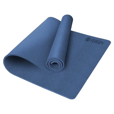 YUREN Yoga Mat TPE 10mm Thick Wide 90cm x 195cm Exercise Size Training Mat 495