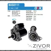 BXS0111-OEX Starter Motor 12V 9Th CCW Bosch Style For VOLKSWAGEN Golf, CL