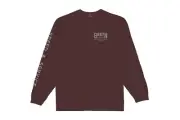 BRIXTON Tune Up Long Sleeve Mahagony Size: M BRIXTON Supply
