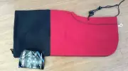 Hot Wavez Hot Headz Fleece Hood Balaclava 6 In 1 Red Black Adult One Size NEW