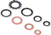 40 Pcs AC Sealing O Ring, AC Compressor Port Seal Washer Kit Air Conditioner System Seal O Ring Air Conditioning Gasket Kit
