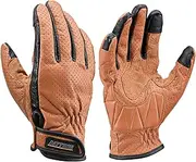 Daytona HBG-129 Motorcycle Gloves, Genuine Leather, Cowhide Leather, Spring, Summer, Fall, Touch Panel Compatible, Punch Mesh, Standard Gloves