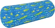 [Caihoyu] Cervical Bolster Pillow Case Cervical Neck Roll Pillow Cover Small Round Pillows Cylinder Throw Pillows for Couch Car Neck Support Pillow Animals Crocodile Blue