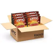 36 BAGS TOTAL | AMC Theatres Microwave Popcorn, Extra Butter, 2.75 oz (6 Boxes,