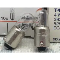 在飛比找蝦皮購物優惠-OSRAM T8.5 BA9S 12v4w 24v4w 鐵座