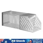 _ Household Mouse Catcher Stainless Steel Non-toxic Mousetrap Live Mouse Trap (M