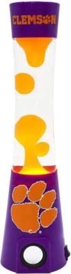 Clemson Tigers 16.5 Inch Magma Lamp Bluetooth Speaker [NEW] NCAA Lava Candle