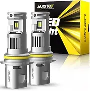 AUXITO 9007/HB5 LED Headlight Bulbs Hi/Lo Beam, 100W 20000 Lumens, 6000K White Super Bright 9007 High and Low Beam Halogen Replacement Fog Lights, Canbus Ready Direct Fit, Pack of 2