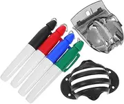 6pcs Golf Ball Drawing Device Accurate Alignment Marker Stencil for Precise Ball Positioning Training and Competition for All Skill Levels Durable and Reliable