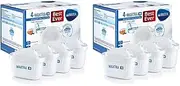 BRITA MAXTRA+ Water Purifier Filter Cartridge Replacement Refill Kitchen Accessory - White (8)