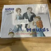 PME ARTS AND CRAFTS PEOPLE MOULDS SET OF 4 FOR CREATING FIGURES