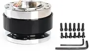 Steering Wheel Quick Release Hub Adapter Al Num Alloy Snap Off Boss Kit with Screw Bolts Car Auto Acc Ories Black
