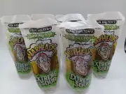 Lot of 6 Pouches Van Holten's Warheads Extreme Sour Jumbo Dill Pickle In-A Pouch