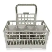 Plastic Universal Replacement Cutlery Basket Storage Container for Dishwashers grey