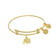 Elephant Charm Adjustable Bangle Girls Bracelet