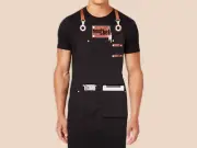 Custom Apron For Men & Women Handmade, Cross-Back, Leather, Cotton Canvas