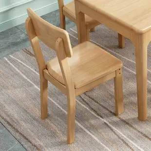 實木椅子全橡膠木餐椅家用椅子靠背椅凳子書桌餐廳餐桌椅簡約