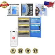 Large Wall Mount Key Safe with Secure Password Options - Ideal for Home & Office