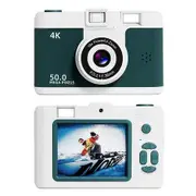 Digital Camera, 50MP 1080P Compact Camera, 16X Digital Zoom Anti Shake Portable Video Camera with 32GB SD Card, for Photography Video Vlogging (Green)