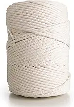 Macrame Cord Rope 4mm 180m - Soft Cotton String for Macrame Dream Catcher, Boho Wall Hanging Feather, Plant Hanger, and Wall Tapestry