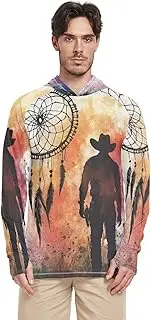 [Caihoyu] Mens Sun Shirts Protection Long Sleeve Quick Dry UPF 50+ Rash Guard Shirts, Multicolor01, XL