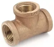 LOT OF (5) Anderson Metals 738101-16 1 In. FPT Red Brass PIPE Threaded Tees