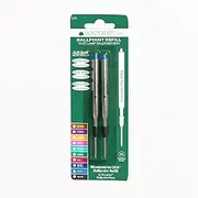 Monteverde Soft Roll Ballpoint Refill for Lamy Ballpoint Pens, Blue, 2 Pack (L132BU)