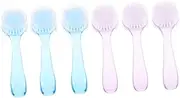 CTIRCHIU 6Pcs Face Wash Brush Handheld Exfoliating Brush for Gentle Facial Cleansing Comfortable Bristles for Skin Care and Massage for Travel and Daily Use