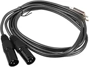 HEATSHAKING RCA to XLR Male Audio Cable Durable Dual Connector for Mixer and Amplifier Resistant Design for Versatile Audio Equipment Cord