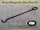 Fireplace POKER - RAKE Wrought Iron 10mm Square Iron Premium Tool FIREPIT (Col)