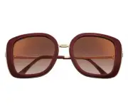 Cartier Trinity Women’s Sunglasses Burgundy With Gold