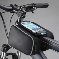 在飛比找Yahoo!奇摩拍賣優惠-BK67 最新版 碳纖維 卡夢 自行車 觸碰 上管包 馬鞍袋