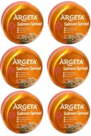 6 PACK - ARGETA PATE SALMON Spread 95GR PRODUCT OF SLOVENIA