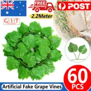 60X 2.2M Artificial Ivy Leaf Vine Plant Garland Fake Foliage Green Wedding Party