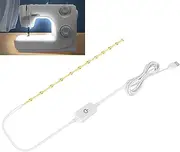 Sewing Machine Light Strip 50 cm USB COB LED with Touch Dimmer, Dimmable Bright 6500K White Light for Brother Janome Babylock Pfaff